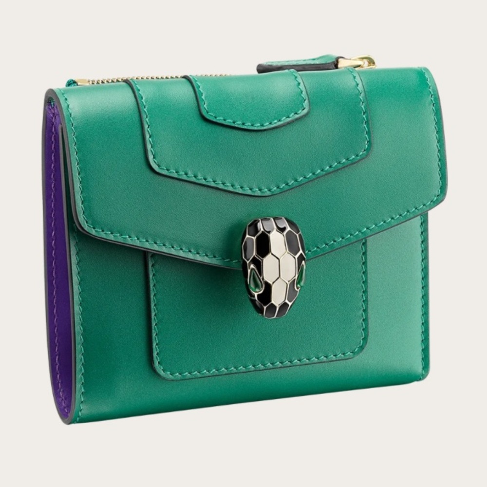BVLGARI Serpenti Forever Trifold Wallet
